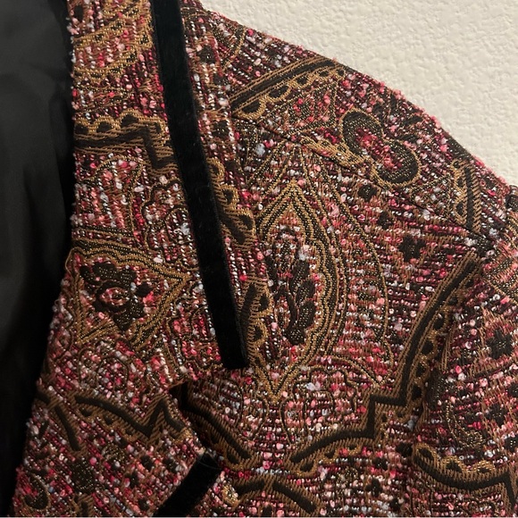 Coldwater Creek Paisley Embroidered Velvet Blazer - Picture 3 of 7